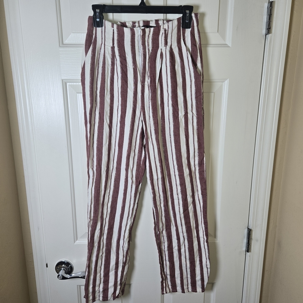 Romeo & Juliet Couture S Pants Wide Leg Silver Threading Thru-Out FAIRY ROMANCE